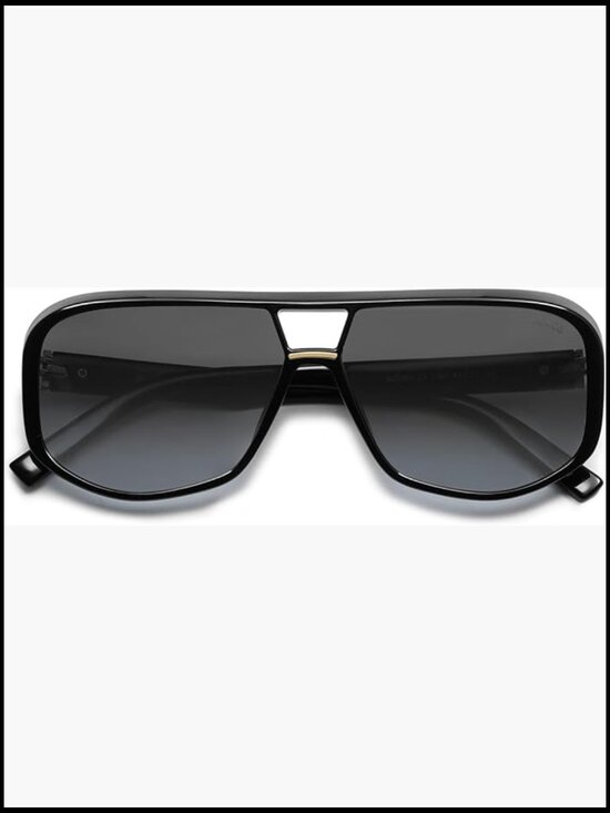 Oversized Aviator Sunglasses Polarized UV400 Plastic Frame main image 6